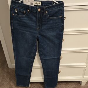 Seven7 Women's Deep Blue Skinny Jeans